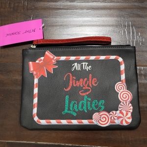 Betsy Johnson All the Jingle Ladies Wristlet Pouch